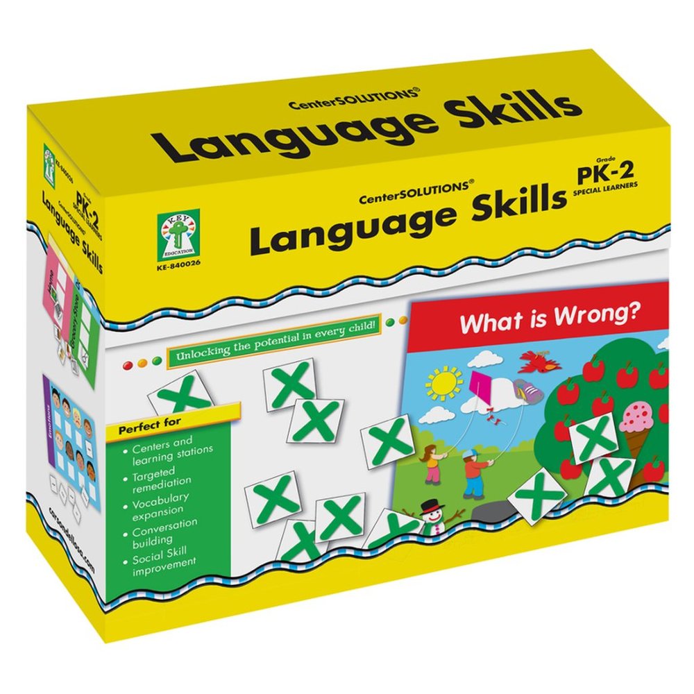 Language Skills File Folder Game PreK-2